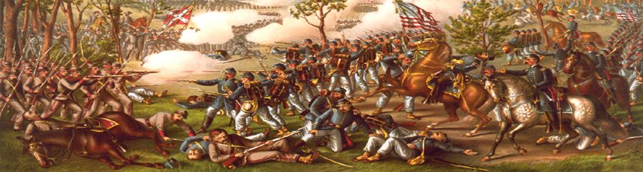 Battle of Atlanta, Georgia by Kurz & Allison, 1888