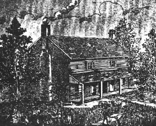 1894 Illustration of the Bell Home in Tennessee