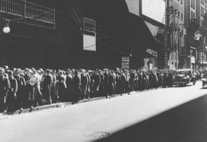 Food Line during the Great Depression