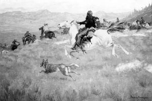 Gathering of the Trappers, 1904, Frederic Remington