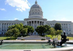 Missouri Capitol at Jefferson City by Kathy Alexander.