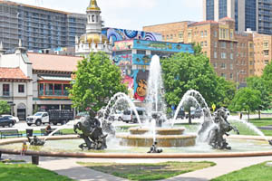 Fountain at the Country Club Plaza in Kansas City, Missouri by Carol Highsmith.