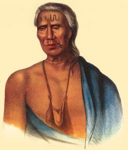 Lapowinsa, Chief of the Lenape, by Gustavus Hesselius, 1735