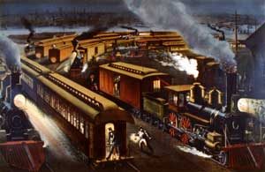 Lightning Express by Currier and Ives, 1876