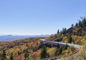 Linn Cove Viaduct, Blue Ridge Parkway near Linville, North Carolina by Carol Highsmith