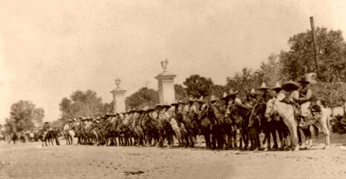 Carranza's forces ready to charge, 1914.