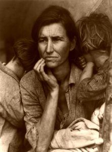 Migrant Mother during the Depression era