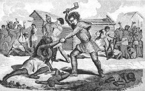 Gnadenhutten Massacre of the Delaware Indians during the American Revolution
