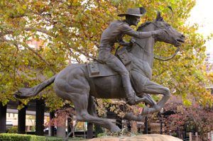 Pony Express Statue in Sacramento, California, by Carol Highsmith.