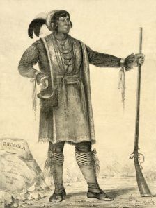 Seminole Chiefe Osceola by George Catlin