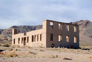 All that's left of the Rhyolite school by Kathy Alexander.