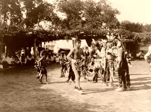 Skidi and Wichita dancers, Edward S. Curtis, 1927