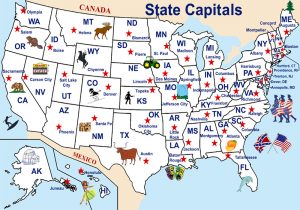 State Capitals in the United States by Legends of America.